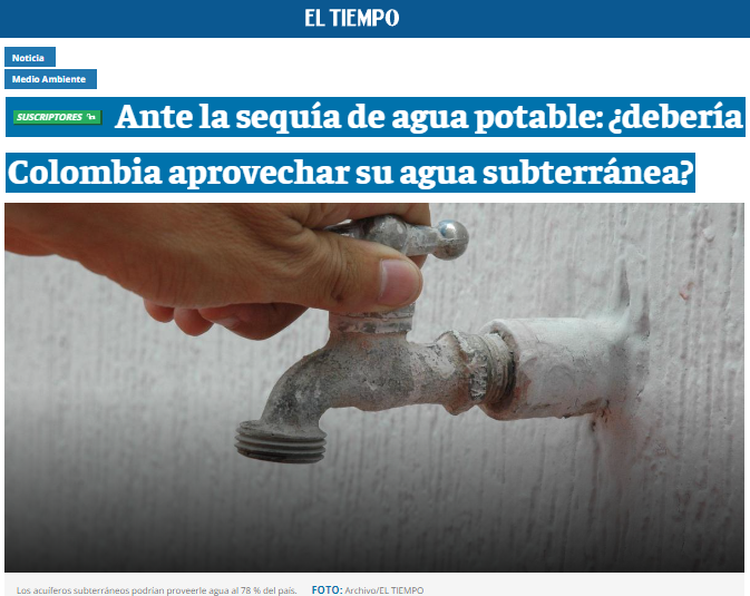 Ideas desde la urgencia ante la crisis del agua